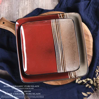 Restaurant Dinner Plate Dinnerware Ceramic Storage Tray Western Breakfast Square Cake Plate Dessert Dish Decoration Tableware
Restaurant Dinner Plate Dinnerware Ceramic Storage Tray Western Breakfast Square Cake Plate Dessert Dish Decoration Tableware