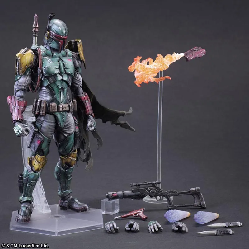 Star Wars Boba Fett Action Figure Stormtrooper Darth Vader Play Arts Darth Mual Model Toys 26cm
Star Wars Boba Fett Action Figure Stormtrooper Darth Vader Play Arts Darth Mual Model Toys 26cm