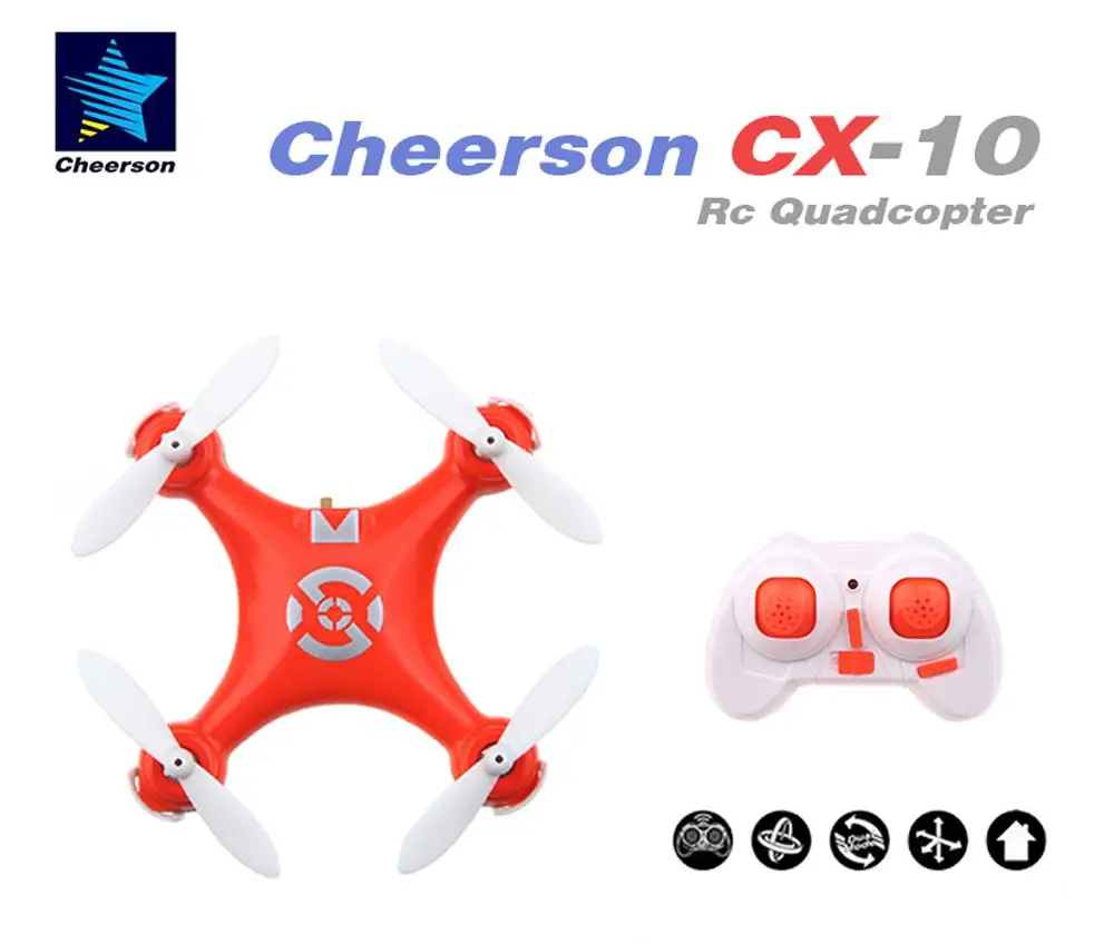 Cheerson CX-10 RC Drone CX10 Mini 2.4G 4CH 6 Axis LED RC Quadcopter RTF Mini Folding Camera Quadcopter Toys Gifts
Cheerson CX-10 RC Drone CX10 Mini 2.4G 4CH 6 Axis LED RC Quadcopter RTF Mini Folding Camera Quadcopter Toys Gifts