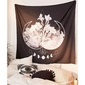 Moon flower tapestry mandala wall hanging fabric magnolia snake tarot card boho style 
Moon flower tapestry mandala wall hanging fabric magnolia snake tarot card boho style