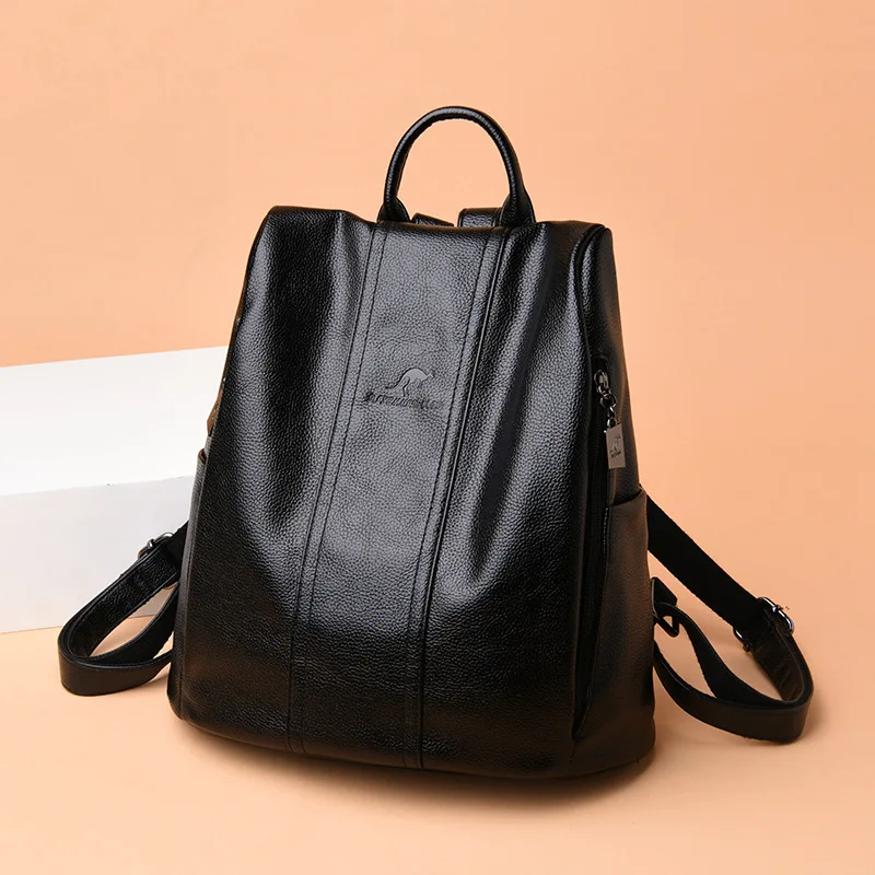 Anti-Theft Leather Backpack WOMEN'S Bag 2018 New Style Fashion Korean-style Fashion Women's Cool Versatile Bag Leather Backpack
Anti-Theft Leather Backpack WOMEN'S Bag 2018 New Style Fashion Korean-style Fashion Women's Cool Versatile Bag Leather Backpack