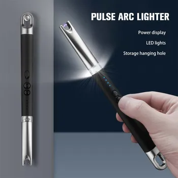 Pulse Arc Electronic Lighter With Ring Light Rechargeable Windproof Candle Aromatherapy BBQ Cigarette Ignition For Kitchen Tools
Pulse Arc Electronic Lighter With Ring Light Rechargeable Windproof Candle Aromatherapy BBQ Cigarette Ignition For Kitchen Tools