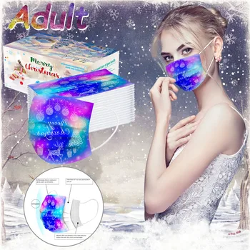 50PC Adult Couple Christmas Multicolor Prints Face Masks Hygiene 3Ply Protected Ear-Hook Disposable Mouth Mask Masque # In-Stock
50PC Adult Couple Christmas Multicolor Prints Face Masks Hygiene 3Ply Protected Ear-Hook Disposable Mouth Mask Masque # In-Stock