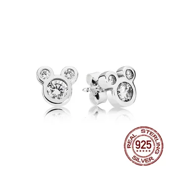 S925 Sterling Silver Dazzling Cartoon y Mouse Europe Stud Earrings Original Women Zircon crystal earrings Gifts Jewelry
S925 Sterling Silver Dazzling Cartoon y Mouse Europe Stud Earrings Original Women Zircon crystal earrings Gifts Jewelry
