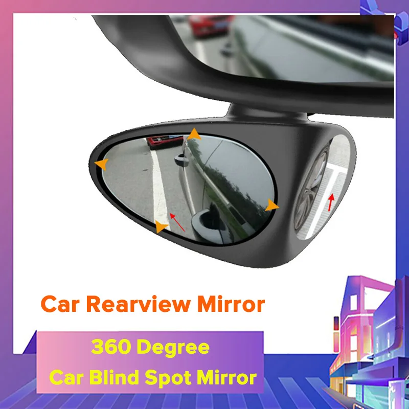 360 Degree Car Blind Spot Mirror Car Rearview Mirror Rotatable 2 Wide-Angle External Multi-Angle Safety Mirror Accessories L+R
360 Degree Car Blind Spot Mirror Car Rearview Mirror Rotatable 2 Wide-Angle External Multi-Angle Safety Mirror Accessories L+R