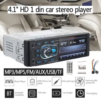 4.1" HD 1DIN Car Stereo MP3 MP5 Video Player bluetooth MP4/MP5/FM Radio AUX USB TF Support Rear Camera Steering Remote Controls 
4.1" HD 1DIN Car Stereo MP3 MP5 Video Player bluetooth MP4/MP5/FM Radio AUX USB TF Support Rear Camera Steering Remote Controls