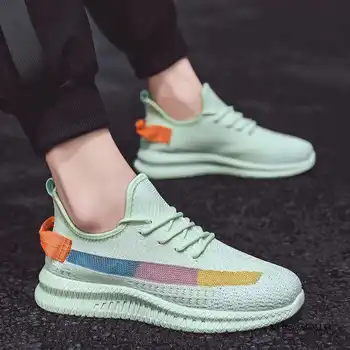 Running Shoes Sneakers Men Sports Shoes Casual Flying Woven Breathable Mesh Lightweight Walking Fashion Footwear Tennis Green
Running Shoes Sneakers Men Sports Shoes Casual Flying Woven Breathable Mesh Lightweight Walking Fashion Footwear Tennis Green