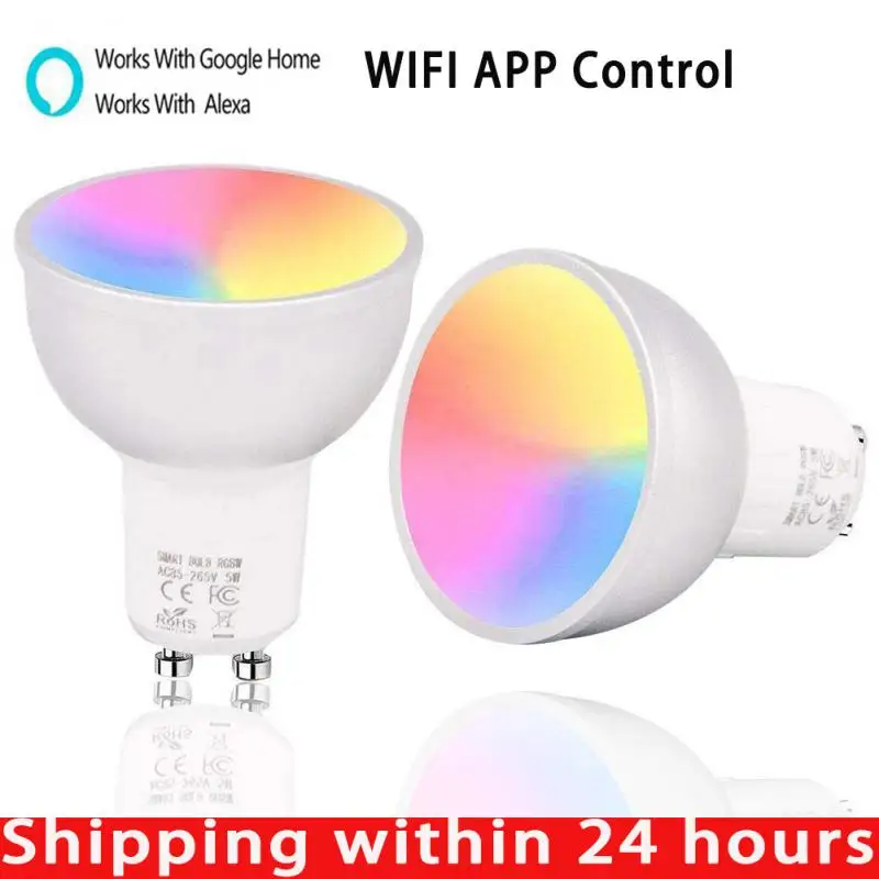 Multipurpose Smart Bulb WiFi GU10 RGBW 5W Led Dimmable Works With Alexa And Google Home Remote Control By Smartphone Tablet
Multipurpose Smart Bulb WiFi GU10 RGBW 5W Led Dimmable Works With Alexa And Google Home Remote Control By Smartphone Tablet