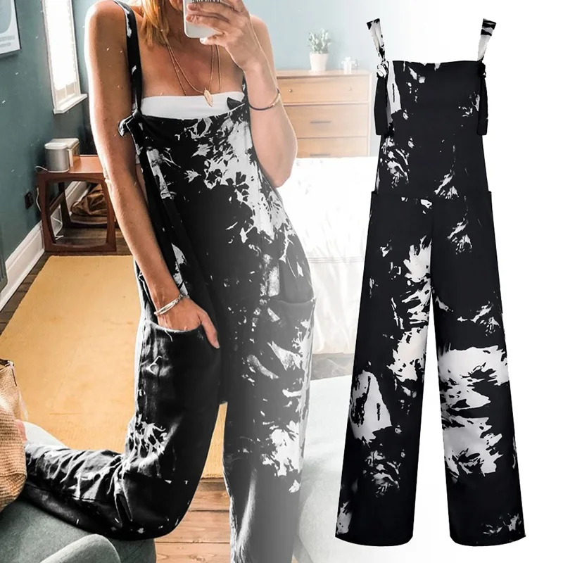 2020 Summer Tie-dye Sleeveless Jumpsuits Women Casual Jumpsuit Loose Wide Leg Trousers Overalls Female Playsuit For Women
2020 Summer Tie-dye Sleeveless Jumpsuits Women Casual Jumpsuit Loose Wide Leg Trousers Overalls Female Playsuit For Women