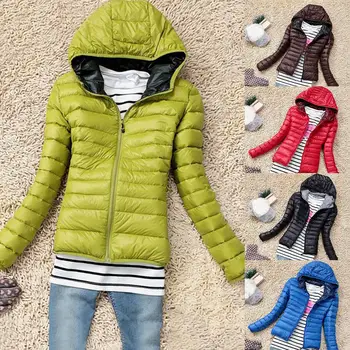 Autumn Winter Short Hooded Jacket Long Sleeve Coat Warm Solid Color Zipper Parka Jacket Women manteau femme
Autumn Winter Short Hooded Jacket Long Sleeve Coat Warm Solid Color Zipper Parka Jacket Women manteau femme