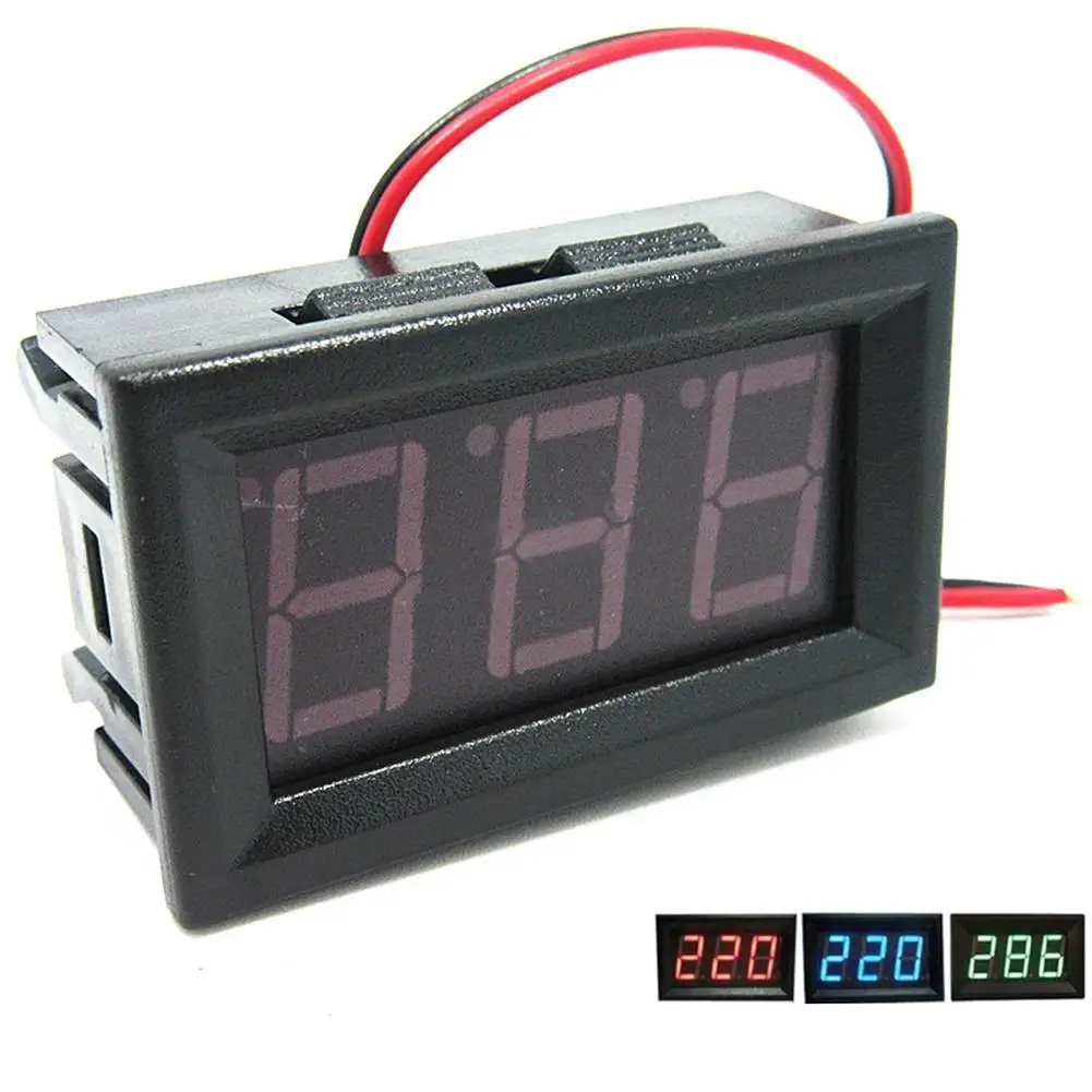 0.56 Inch 2-wire Voltage Meter Head LED Digital Voltmeter with Reverse Polarity Protection DC 30V
0.56 Inch 2-wire Voltage Meter Head LED Digital Voltmeter with Reverse Polarity Protection DC 30V