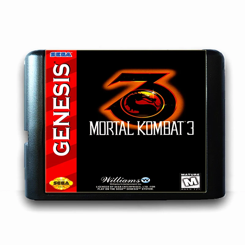 Mortal Kombat 3 для 16 бит Sega MD игровая карта Mega Drive Genesis US PAL версия видео консоль |