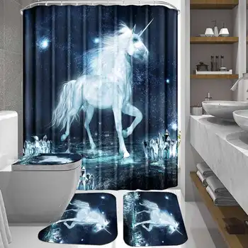 4pcs 3D Pattern Shower Curtain Set Bath Mats Rugs Waterproof Bathroom Curtain Non-Slip Bathroom Carpet Rug Set Cortinas
4pcs 3D Pattern Shower Curtain Set Bath Mats Rugs Waterproof Bathroom Curtain Non-Slip Bathroom Carpet Rug Set Cortinas