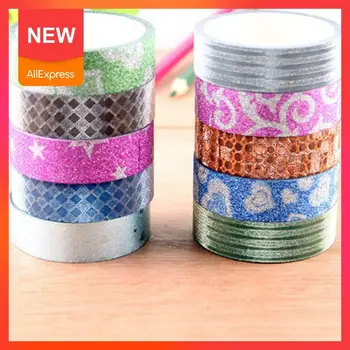 Creative DIY frosted gold powder tape color flash tape decorative stickers book hand tape DIY random and paper colors Y7W7
Creative DIY frosted gold powder tape color flash tape decorative stickers book hand tape DIY random and paper colors Y7W7