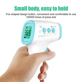 High Quailty Thermometer Digital Body Temperature Fever Measurement Forehead Non-Contact Infrared LCD IR Thermometer Baby Adult
High Quailty Thermometer Digital Body Temperature Fever Measurement Forehead Non-Contact Infrared LCD IR Thermometer Baby Adult