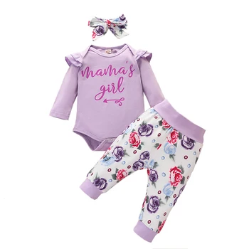 2020 New Baby Girls Clothes Set Autumn Cute Letter Print Romper and Floral Print Pants Girls Outfits Fashion Romper Suits
2020 New Baby Girls Clothes Set Autumn Cute Letter Print Romper and Floral Print Pants Girls Outfits Fashion Romper Suits