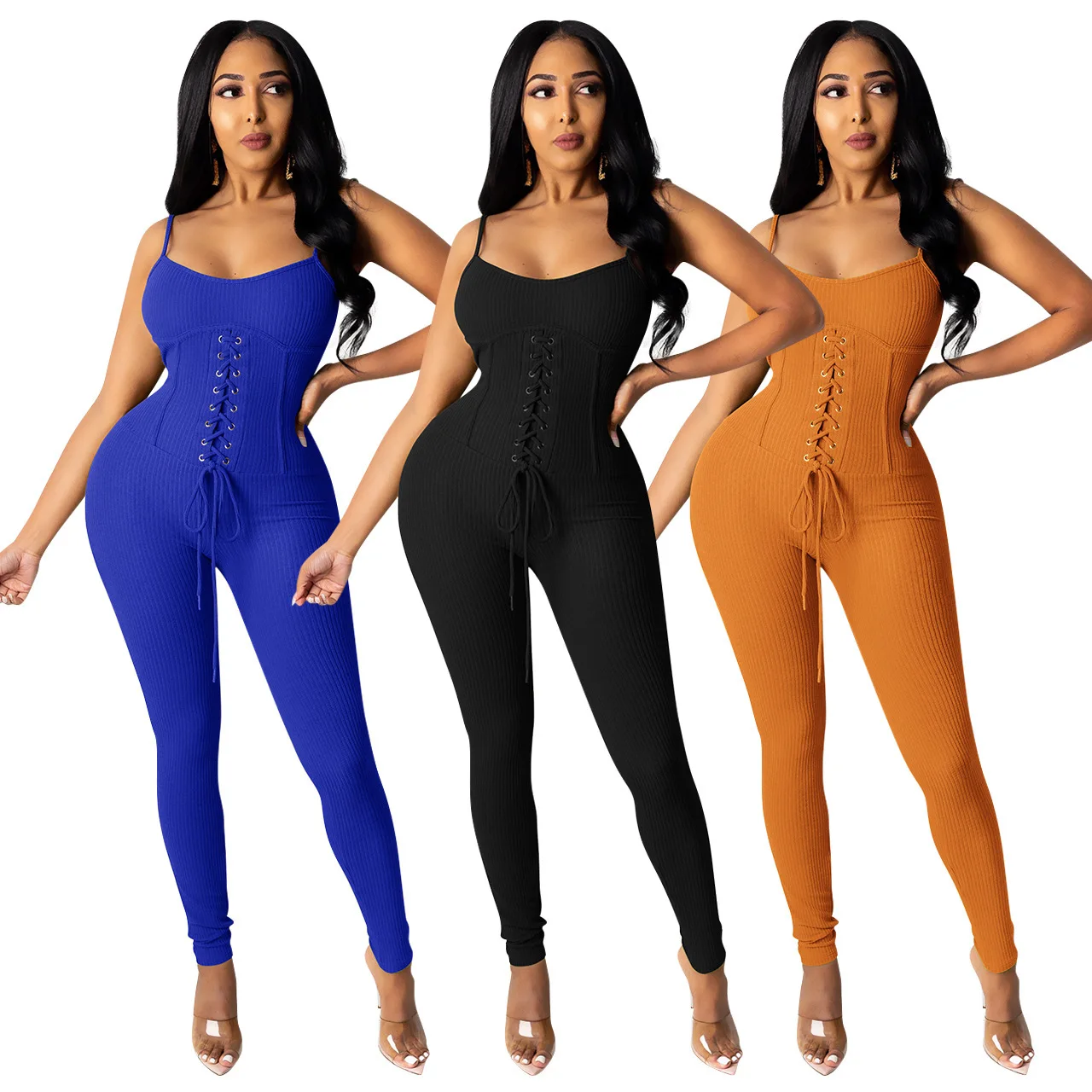 Bodysuit 2021 New Adjustable Spaghetti Strap Elegant Womens Pants Jumpsuit Bandage Classy Knit Romper Women Jumpsuit
Bodysuit 2021 New Adjustable Spaghetti Strap Elegant Womens Pants Jumpsuit Bandage Classy Knit Romper Women Jumpsuit