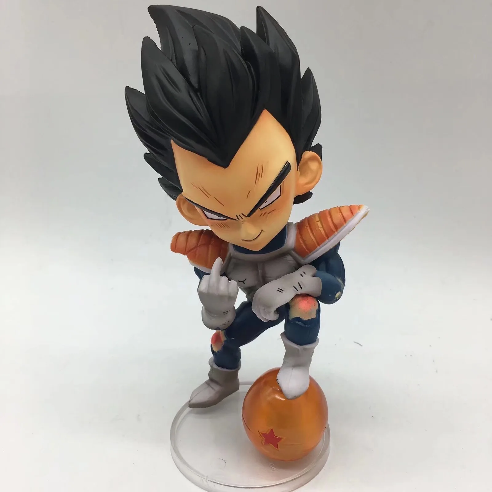 15cm Dragon Ball Z Vegeta Funny Middle Finger Super Saiyan Figure Model Toys Anime figure Toys model For Kids 
15cm Dragon Ball Z Vegeta Funny Middle Finger Super Saiyan Figure Model Toys Anime figure Toys model For Kids