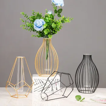 Nordic Geometric Glass Test Tube Hydroponics Flower Vase Green Plant Vases Simplicity Desktop Ornaments Home Decoration Crafts 
Nordic Geometric Glass Test Tube Hydroponics Flower Vase Green Plant Vases Simplicity Desktop Ornaments Home Decoration Crafts