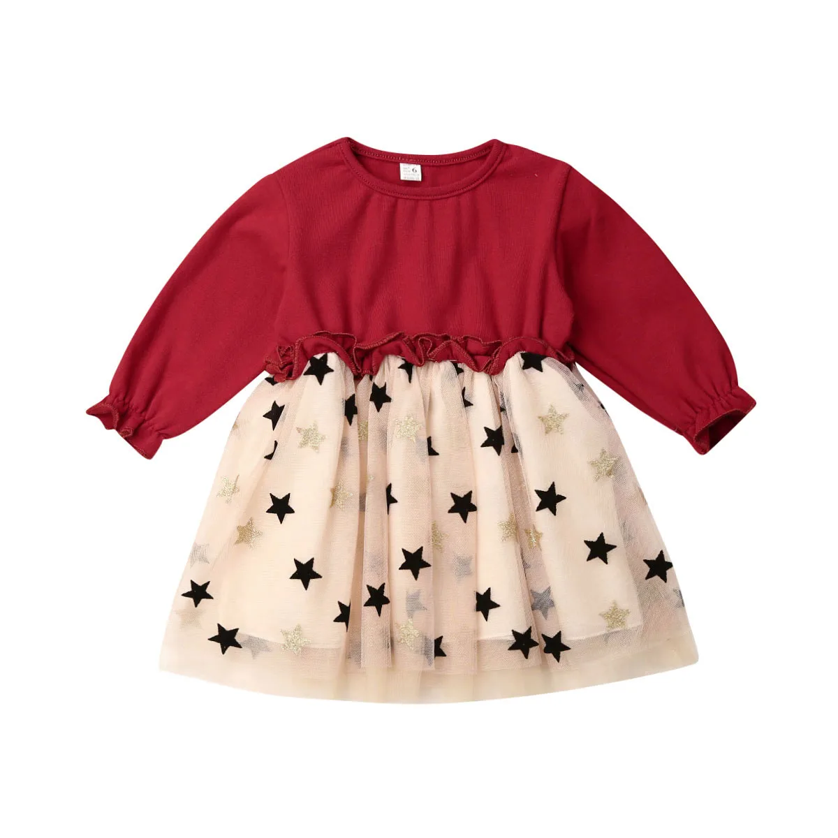 2019 Princess Infant Kids Baby Girls Dress Autumn Clothes Star Print Lace Patchwork Knee Length A-Line Dress 
2019 Princess Infant Kids Baby Girls Dress Autumn Clothes Star Print Lace Patchwork Knee Length A-Line Dress