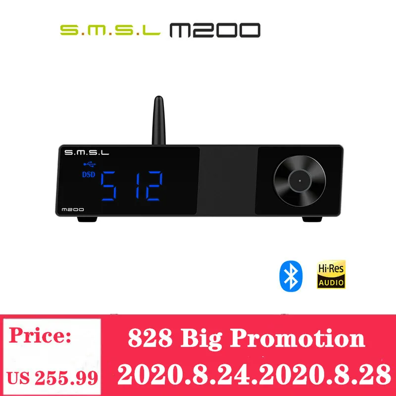 SMSL M200 + SMSL SP200 AK4497EQ DAC Bluetooth 5.0 Decoder Support 32Bit/768KHz DSD512 With Remote Control
SMSL M200 + SMSL SP200 AK4497EQ DAC Bluetooth 5.0 Decoder Support 32Bit/768KHz DSD512 With Remote Control
