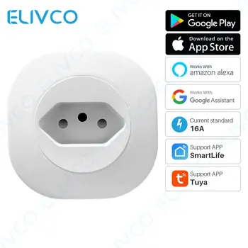 Smart Plug Brazil Intelligent WiFi Socket 16A Timing Switch APP Remote Control Works With Alexa Google Assistant
Smart Plug Brazil Intelligent WiFi Socket 16A Timing Switch APP Remote Control Works With Alexa Google Assistant