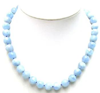 Qingmos Natural 10mm Blue Aquamarine Necklace for Women with Genuine Aquamarine Gemstone Necklaces Jewelry Chokers 17'' nec5672
Qingmos Natural 10mm Blue Aquamarine Necklace for Women with Genuine Aquamarine Gemstone Necklaces Jewelry Chokers 17'' nec5672