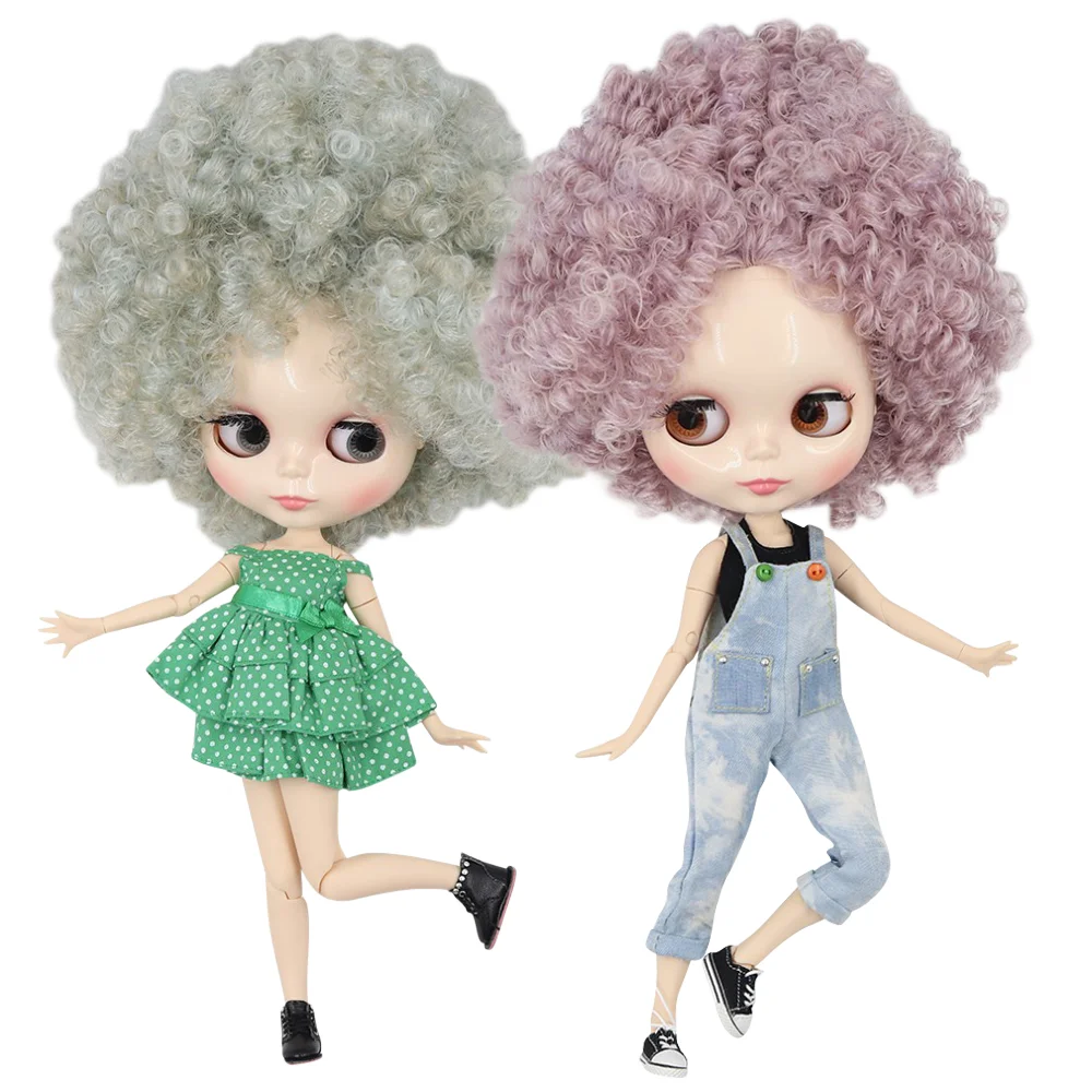 

ICY DBS Blyth Doll 1/6 nude doll 30cm toy bjd joint body shiny face curly hair afro hair anime girls gift