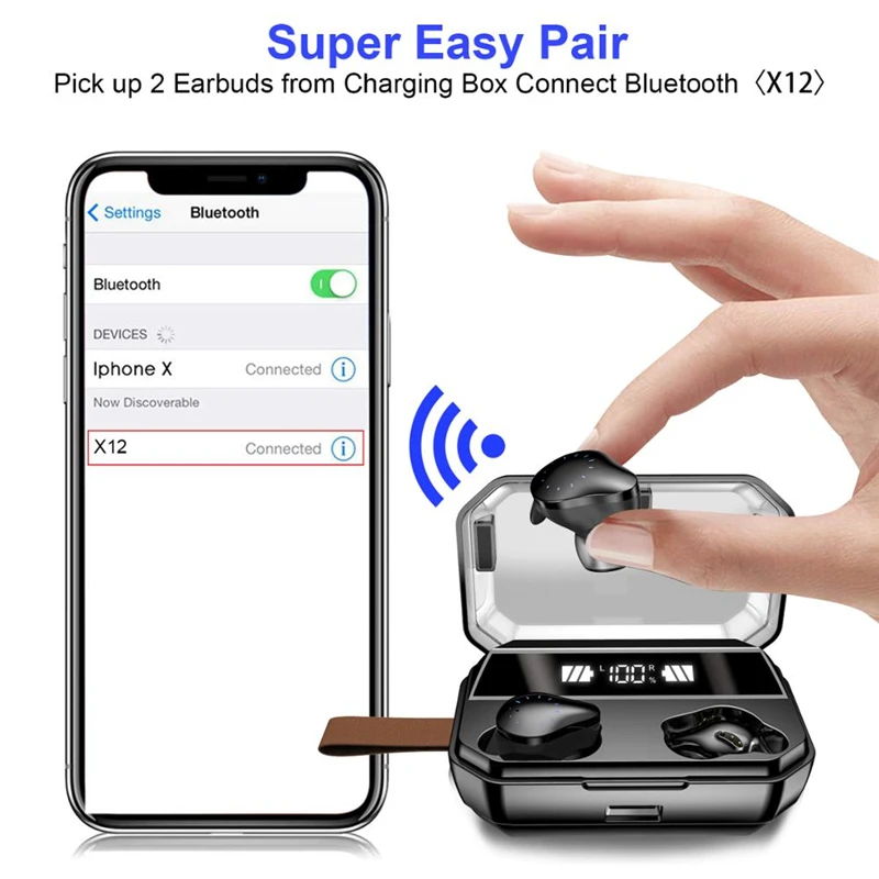 X12 TWS Bluetooth 5.0 For Lenovo Vibe P1 P2 B C C2 Power Z5 S5 ZUK Z1 Z2 Pro K5 Plus K3 Note A1000 A6010 Headphone Earbud
X12 TWS Bluetooth 5.0 For Lenovo Vibe P1 P2 B C C2 Power Z5 S5 ZUK Z1 Z2 Pro K5 Plus K3 Note A1000 A6010 Headphone Earbud