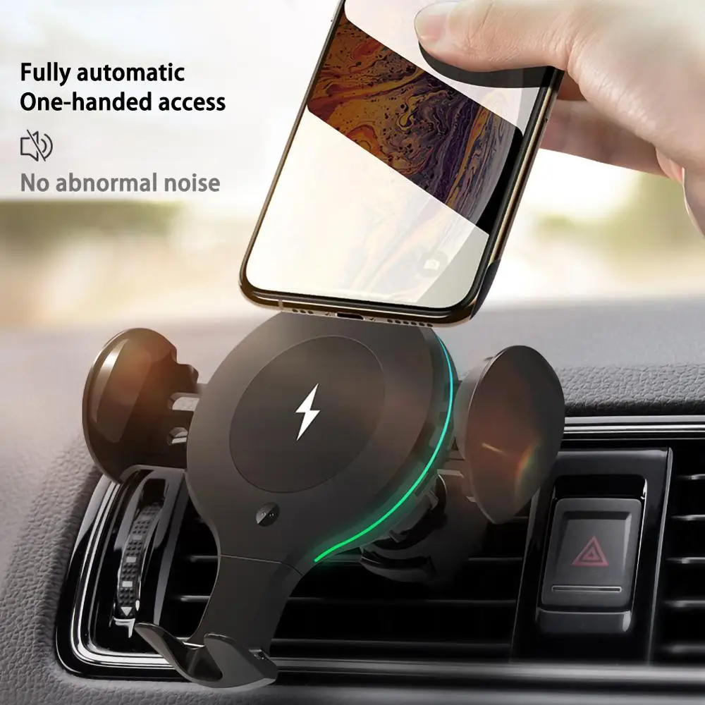 Qi Car Wireless Charger Car Mount Induction Infrared Fast Wireless Charging Car Phone Holder For Mobile Phone
Qi Car Wireless Charger Car Mount Induction Infrared Fast Wireless Charging Car Phone Holder For Mobile Phone