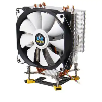 4PIN PWM CPU Cooler 4-Heatpipe 12V 12CM Cooling Fan Quiet Heatsink Radiator for LGA 775 1150 1151 1155 1156 X58 1366 X79 2011
4PIN PWM CPU Cooler 4-Heatpipe 12V 12CM Cooling Fan Quiet Heatsink Radiator for LGA 775 1150 1151 1155 1156 X58 1366 X79 2011