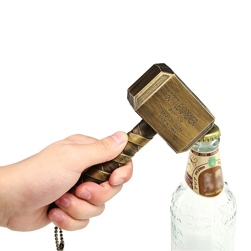 Beer Water Bottle Openers Hammer of Thor Shaped Wine Corkscrew Beverage Wrench Jar Can Opener For Dinner Bar Party Kitchen Tools
Beer Water Bottle Openers Hammer of Thor Shaped Wine Corkscrew Beverage Wrench Jar Can Opener For Dinner Bar Party Kitchen Tools