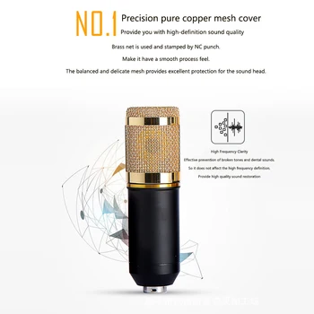 BM800 Studio Recording Condenser Public Speaking Loud Broadcasting Conference Wired Microphone Set Plug Play Professional Stage
BM800 Studio Recording Condenser Public Speaking Loud Broadcasting Conference Wired Microphone Set Plug Play Professional Stage