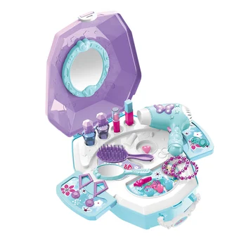 15Pcs 2 In 1 Children Pretend Play Makeup Hairdressing Jewelry Toys With Backpack For Children Educational Toys Gift - Blue Pink
15Pcs 2 In 1 Children Pretend Play Makeup Hairdressing Jewelry Toys With Backpack For Children Educational Toys Gift - Blue Pink