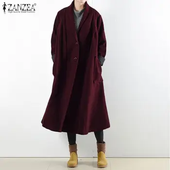 2020 ZANZEA Women Long Coats Warm Jackets Office Ladies Buttons Down Loose Pocekts Overcoats Solid Outwear Chaqueta Casaco Femme
2020 ZANZEA Women Long Coats Warm Jackets Office Ladies Buttons Down Loose Pocekts Overcoats Solid Outwear Chaqueta Casaco Femme