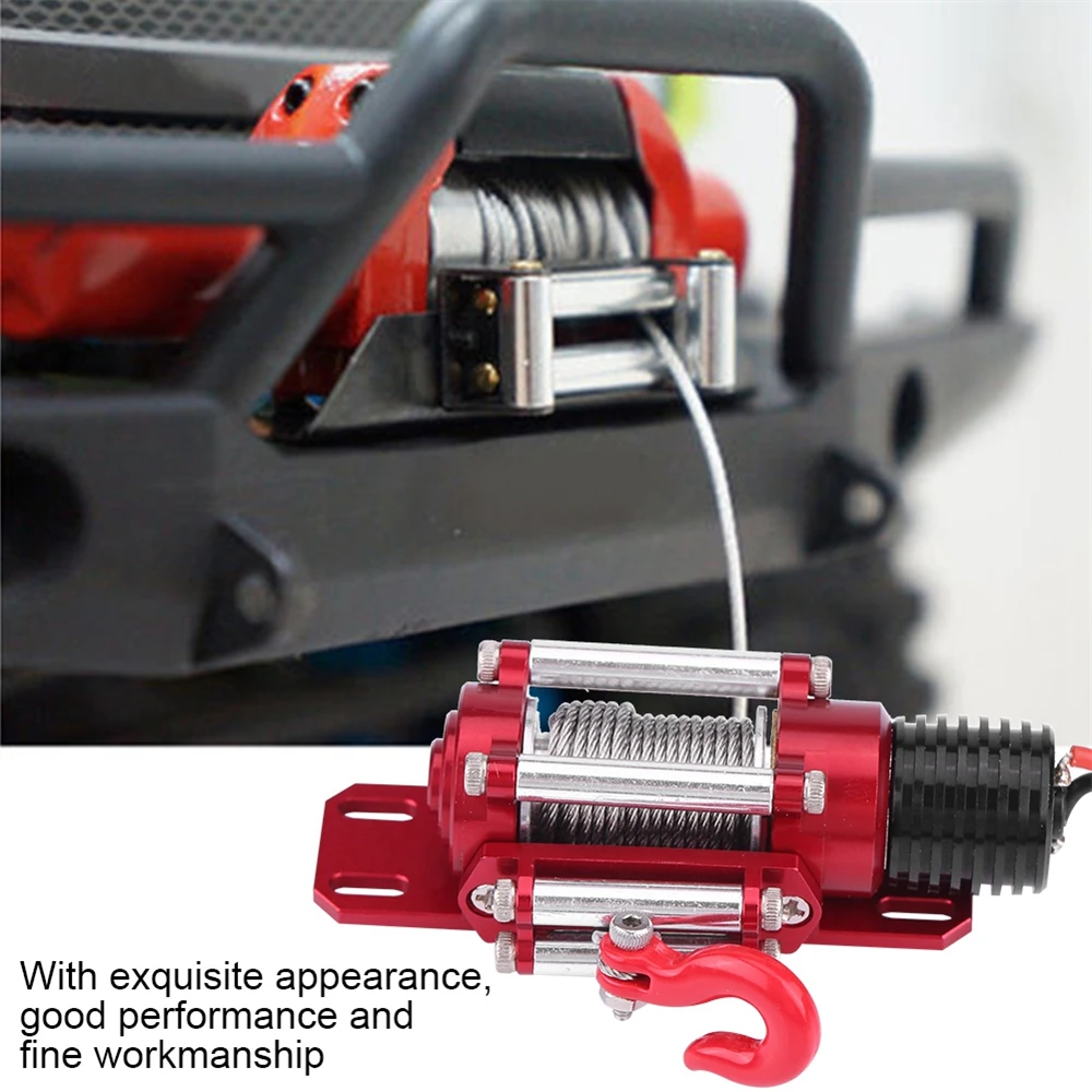 RC Car Metal Winch + Wireless Remote Controller Receiver for 1/10 RC Crawler Truck Axial SCX10 RC4WD 90046 D90 TD90 Traxxas TRX4
RC Car Metal Winch + Wireless Remote Controller Receiver for 1/10 RC Crawler Truck Axial SCX10 RC4WD 90046 D90 TD90 Traxxas TRX4