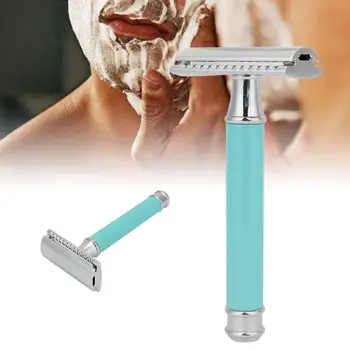 Straight Razor Traditional Double-Edge Blade Safety Shaving Tool Beard Manual Shaver for Men Blue Safety Razor
Straight Razor Traditional Double-Edge Blade Safety Shaving Tool Beard Manual Shaver for Men Blue Safety Razor