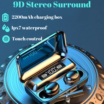TWS Bluetooth 5.0 Earphones Wireless Headphone With Microphone 9D Stereo Sports Waterproof Earbuds Headsets For iOS Android
TWS Bluetooth 5.0 Earphones Wireless Headphone With Microphone 9D Stereo Sports Waterproof Earbuds Headsets For iOS Android