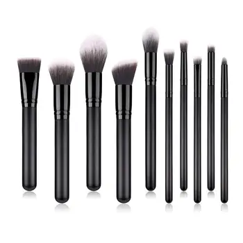 Pro Pure Black 10 Pcs/lot Makeup Brushes Set For Foundation Powder Blush Eye Shadow Concealer Lip Eyebrow Eye Beauty Cosmetics
Pro Pure Black 10 Pcs/lot Makeup Brushes Set For Foundation Powder Blush Eye Shadow Concealer Lip Eyebrow Eye Beauty Cosmetics