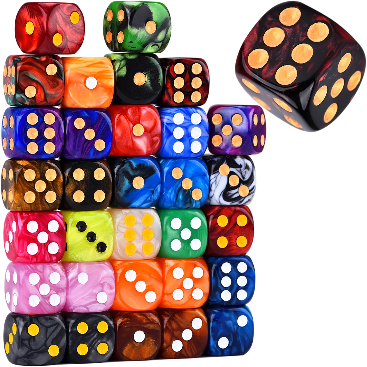 10 D6 Dice Set 16mm Round Cornered/Square Die for Shadowrun Champions RPG – Vortex, Double Color
10 D6 Dice Set 16mm Round Cornered/Square Die for Shadowrun Champions RPG – Vortex, Double Color
