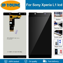 Écran tactile LCD avec châssis, 5.5 pouces, pour SONY Xperia L1 G3312 G3311 G3313, Original=