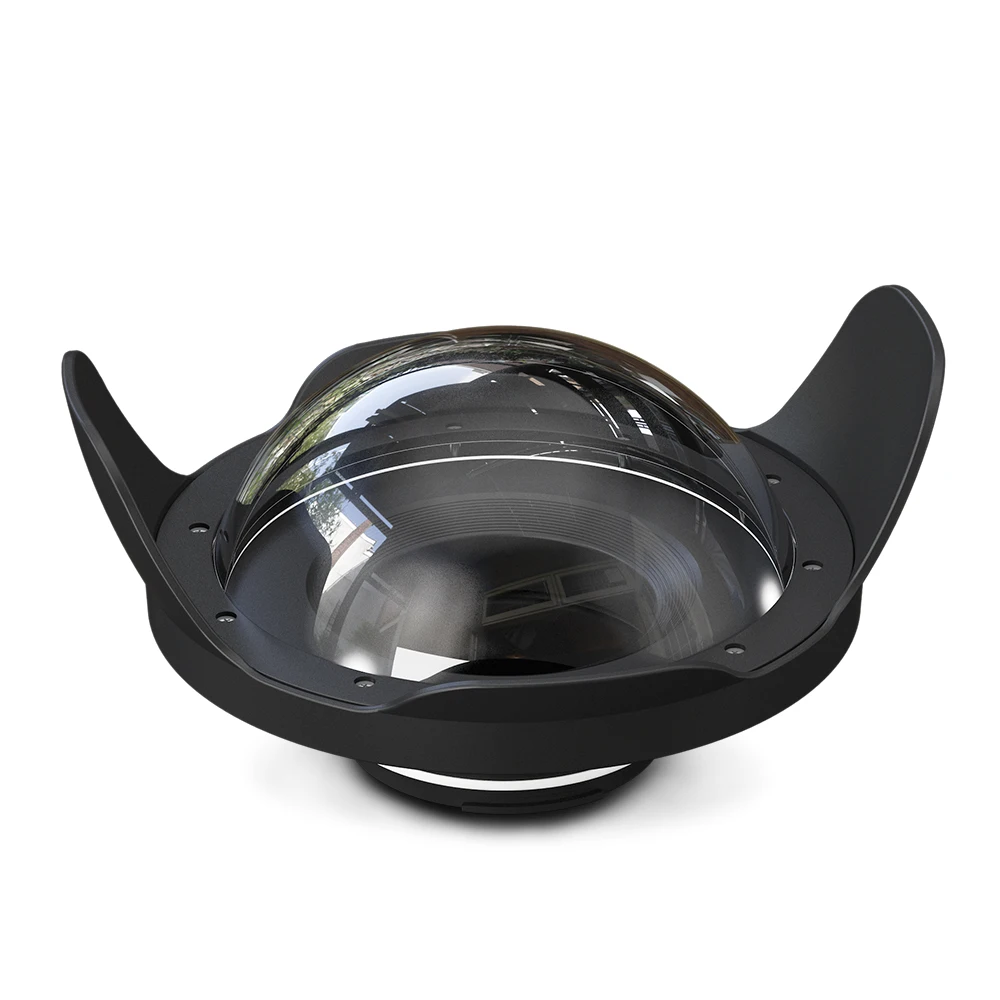 WA006-B 40M/130FT 8" wide angle dome port for underwater camera diving case(φ 90mm* L 40mm)5D Mark III / IV 750D 760D X-T2 X-T3
WA006-B 40M/130FT 8" wide angle dome port for underwater camera diving case(φ 90mm* L 40mm)5D Mark III / IV 750D 760D X-T2 X-T3