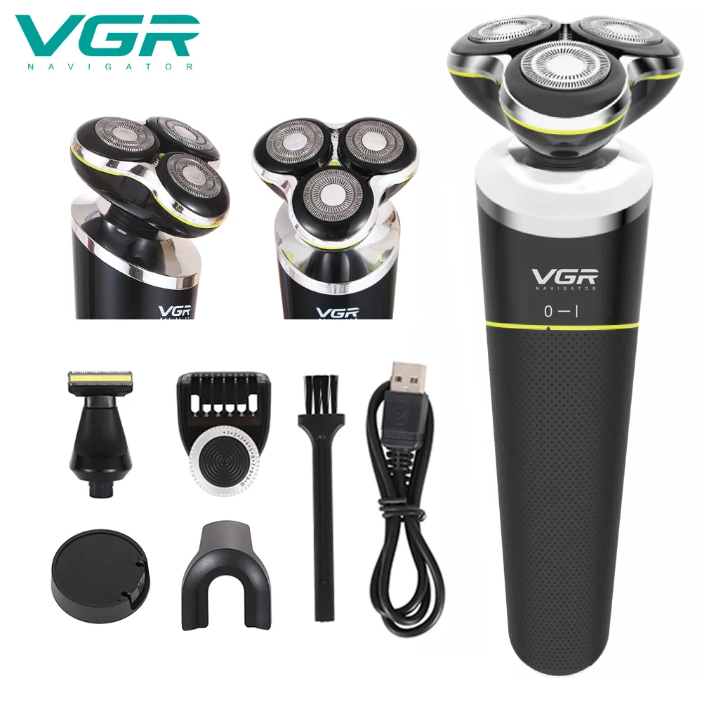 VGR Men Four Blade Whole Body Washing Electric Shaver Washable Rechargeable Electric Shaver Electric Shaving Beard Machine Razor
VGR Men Four Blade Whole Body Washing Electric Shaver Washable Rechargeable Electric Shaver Electric Shaving Beard Machine Razor