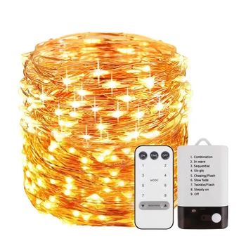5/10/20M LED Sliver Wire Copper Wire String Light 8Modes Dual Power Battery Box Fairy Lights String For Christmas Wedding Decor 
5/10/20M LED Sliver Wire Copper Wire String Light 8Modes Dual Power Battery Box Fairy Lights String For Christmas Wedding Decor