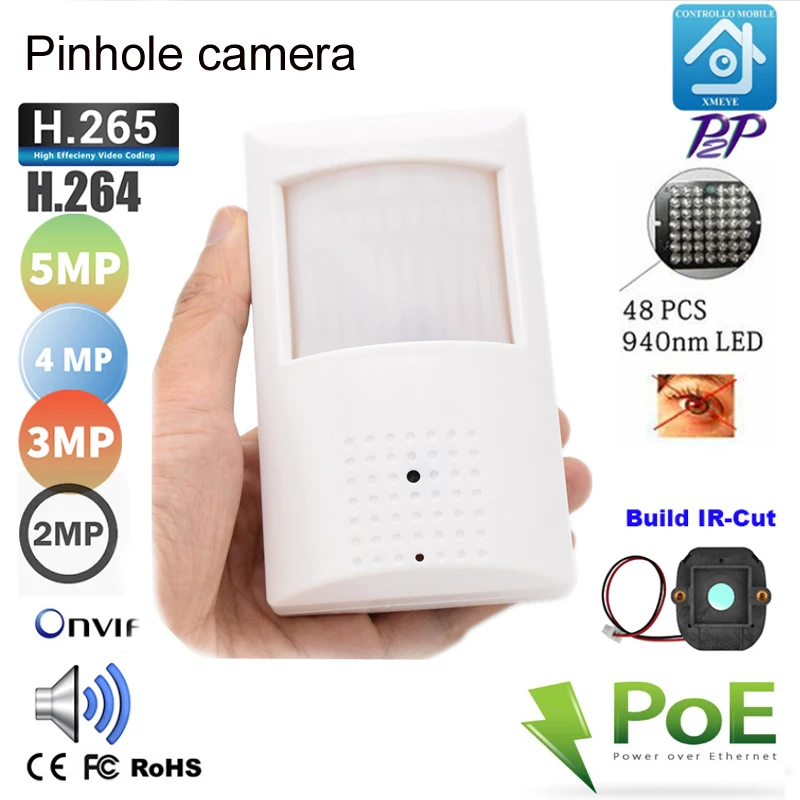 1.3MP 2MP 3MP 4MP 5MP Audio POE Night Vision Mini ip camera 940nm infrared IR led PIR Style H264 H265 P2P ONVIF Xmeye
1.3MP 2MP 3MP 4MP 5MP Audio POE Night Vision Mini ip camera 940nm infrared IR led PIR Style H264 H265 P2P ONVIF Xmeye