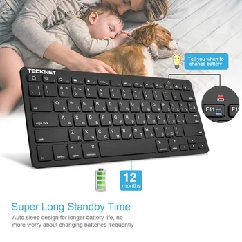 TeckNet Wireless Keyboard Computer Keyboards Slim USB Laptop Single Key board for Mini TV Android Windows 10 8 7 XP
TeckNet Wireless Keyboard Computer Keyboards Slim USB Laptop Single Key board for Mini TV Android Windows 10 8 7 XP