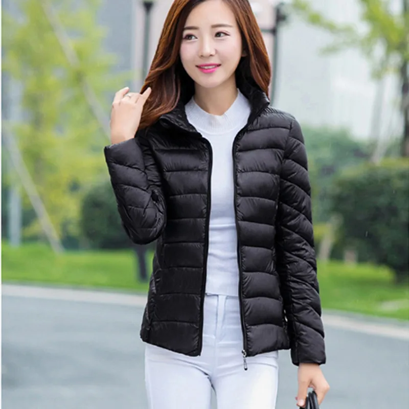 Autumn Winter Nylon Women's Down Jacket Stand Collar Long Sleeve Cardigan Pockets Zipper Slim Solid Fashion Casual Down Jacket
Autumn Winter Nylon Women's Down Jacket Stand Collar Long Sleeve Cardigan Pockets Zipper Slim Solid Fashion Casual Down Jacket