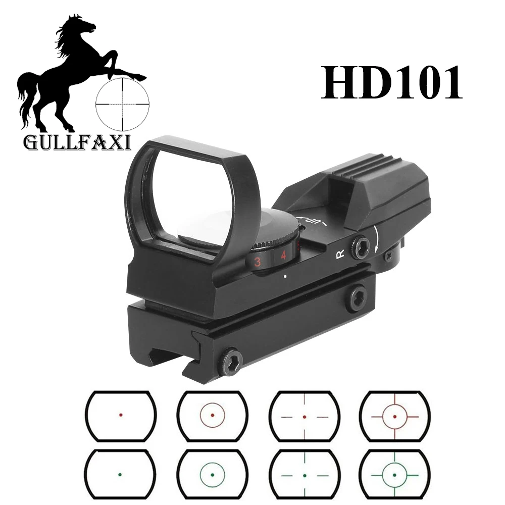 Gullfaxi HD101 Red Dot Sight Scop Tactical Hunting Scope Pistol Air Rifle Holographic Weapon Sights Outdoor Collimator Sight
Gullfaxi HD101 Red Dot Sight Scop Tactical Hunting Scope Pistol Air Rifle Holographic Weapon Sights Outdoor Collimator Sight
