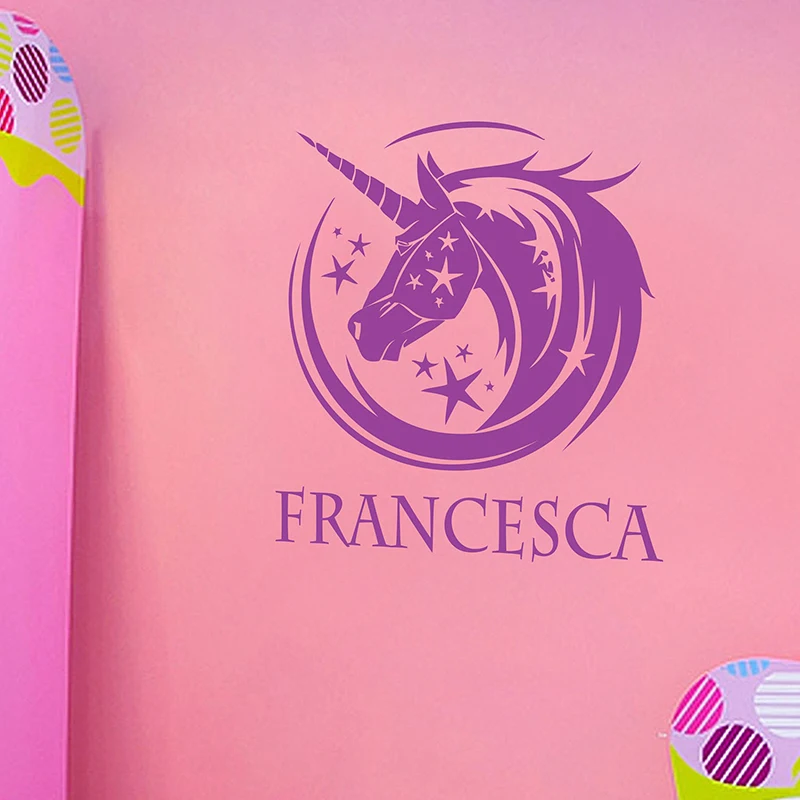 Mythical Unicorn Wall sticker Personalised boys girls baby Name Customized Kids room Children's bedroom Nursery Vinyl decal Y82
Mythical Unicorn Wall sticker Personalised boys girls baby Name Customized Kids room Children's bedroom Nursery Vinyl decal Y82