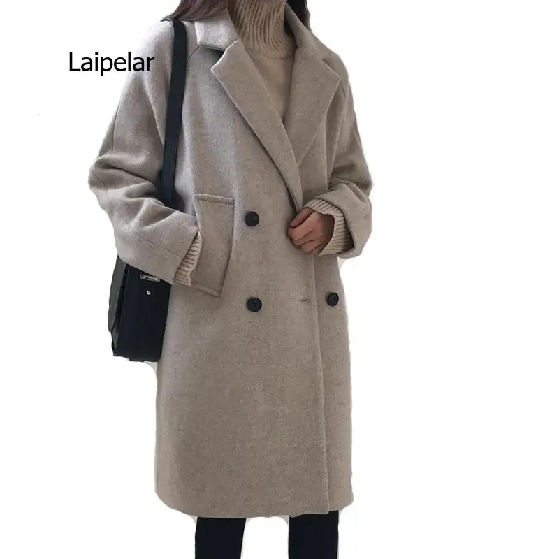 

Fashion Long Coat Winter Coat Women Casaco Feminino Girl Wool Coat Manteau Femme Clothes Jacket Women